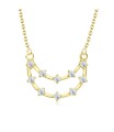 Lovely Gemstone Design Silver Necklaces SPE-4245